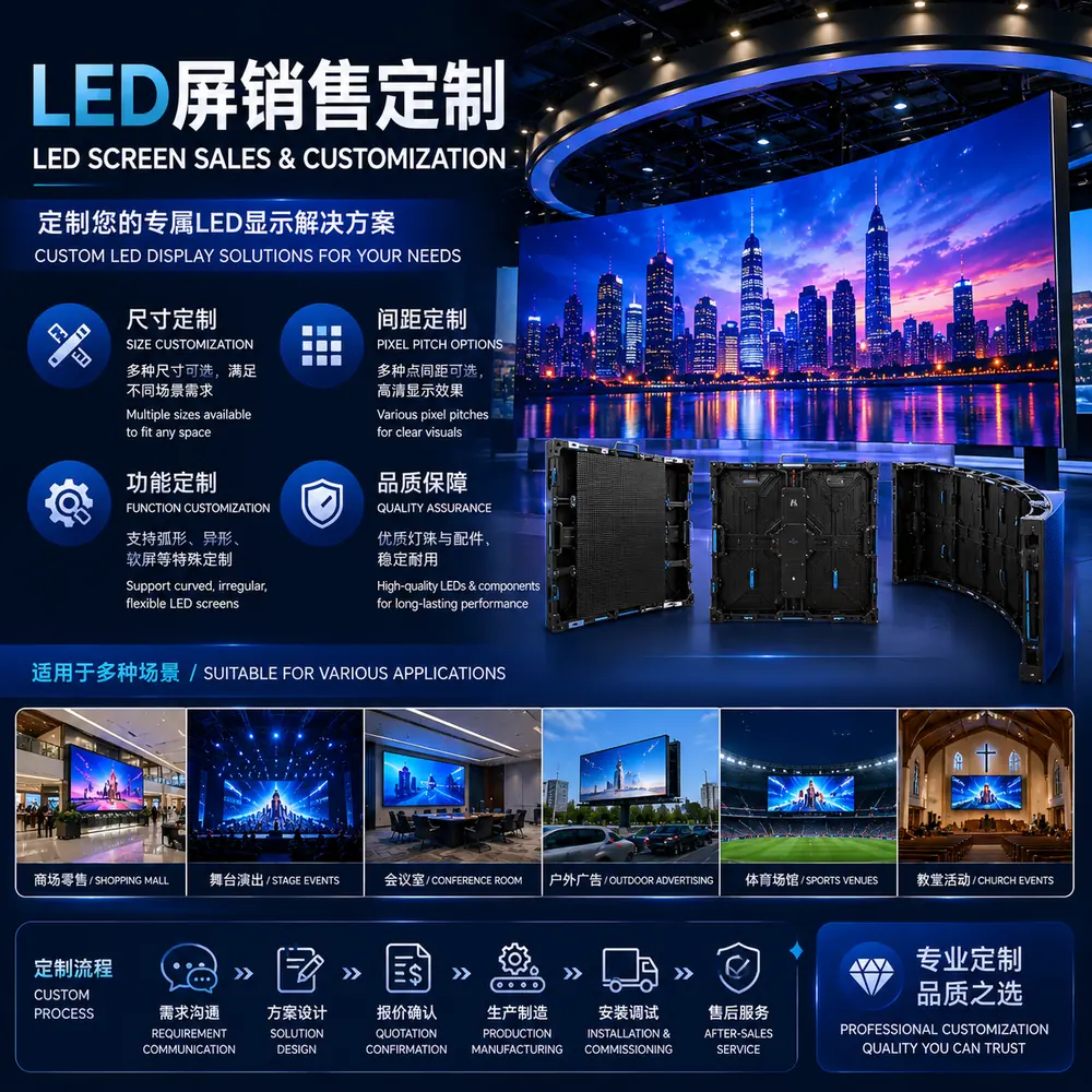 Custom LED screen sales and installation in Los Angeles